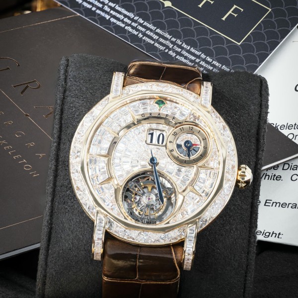 GRAFF Master Grand Date Dual Time Tourbillon MGUGMT43PGDF Limited 50 Pieces